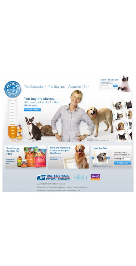 Microsite - www.stampstotherescue.com