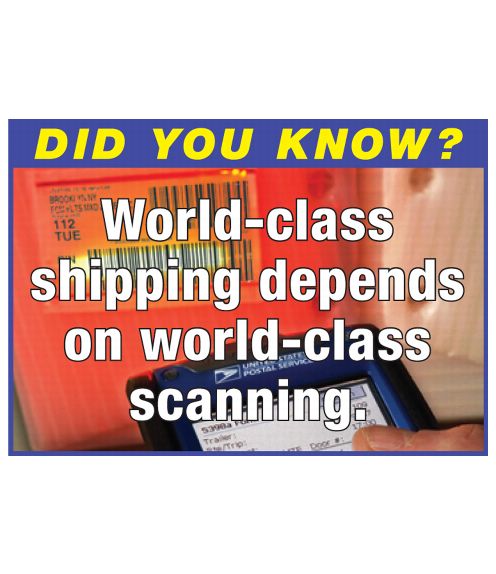 PB 22292 - Back Cover - DID YOU KNOW? World-class shipping depends on world-class scanning.