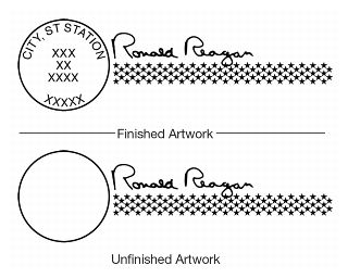 Ronald Reagan Stamp Pictorial Postmark Art