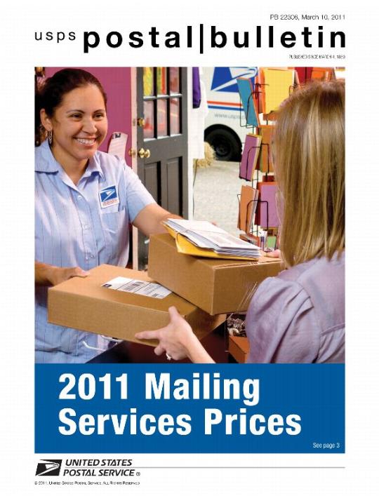2011 Mailing Services Prices