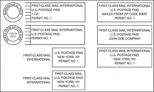 Exhibit 152.44, Required Format, First-Class Mail International