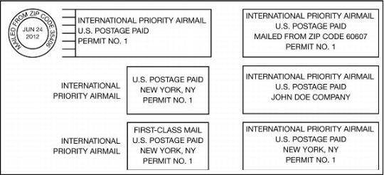 Exhibit 152.44, Required Format, International Priority Airmail (IPA)