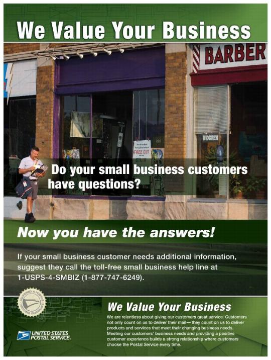 We Value Your Business Poster