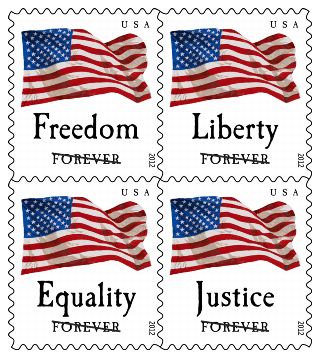 Stamp Announcement 12-46: Four Flags
