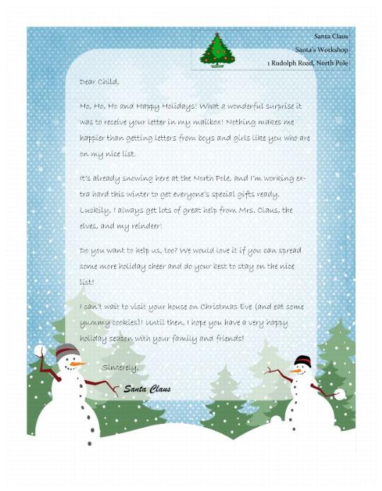 Letters To Santa