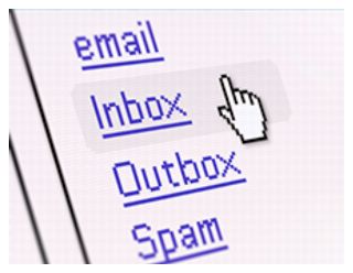 screen shot of email folder options