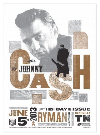 Johnny Cah Stamp Poster