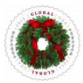 Evergreen Wreath stamp