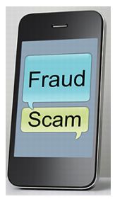 Graphic of Iphone, Fraud Scam