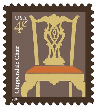 Stamp Announcement 14-1: Chippendale Chair Stamp
