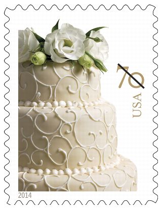 Stamp Announcement 14-12: Wedding Cake Stamp