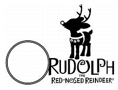 Rudolph the Red-Nosed Reindeer Stamp Pictorial Postmark Art - blank