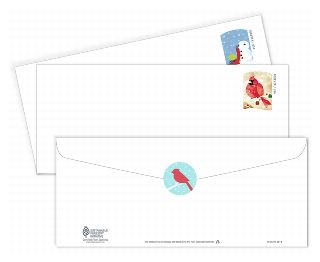 Winter Fun Stamped Envelopes Ten Pack