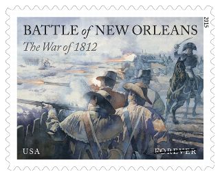 Stamp Announcement 15-01: The WAr of 1812: Battle of New Orleans Stamp