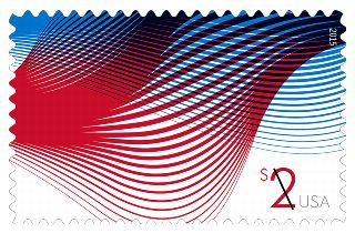Stamp Announcement 15-3: $2.00 Patriotic Waves Stamp