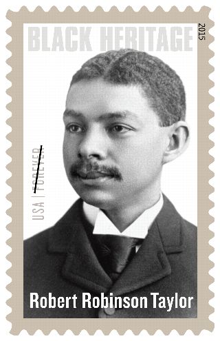 Stamp Announcement 15-7: Robert Robinson Taylor Stamp
