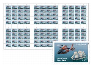 United States Coast Guard Stamp - Press sheet