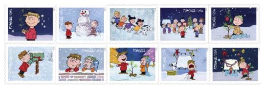 A Charlie Brown Christmas Stamps