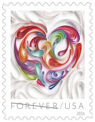 Stamp Announcement 15-41: Quilled Paper Heart Stamp