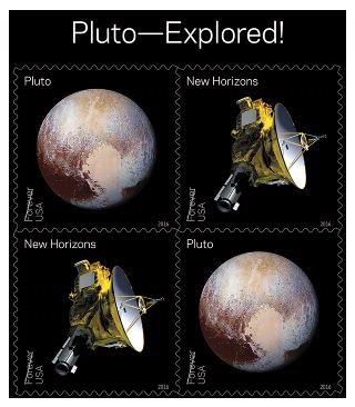 Pluto-Explored! Stamps