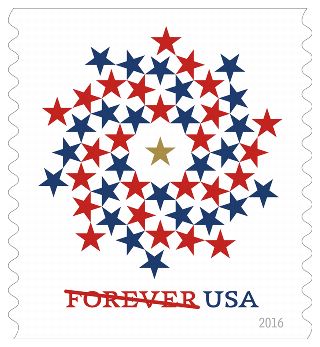 Stamp Announcement 16-32: Patriotic Spiral Stamp