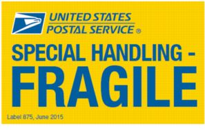 USPS SPECIAL HANDLING - FRAGILE Label