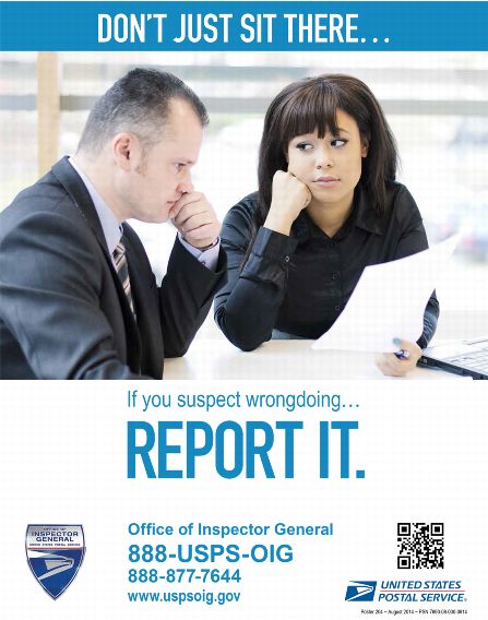 image of poster to report wrongdoing to the OIG