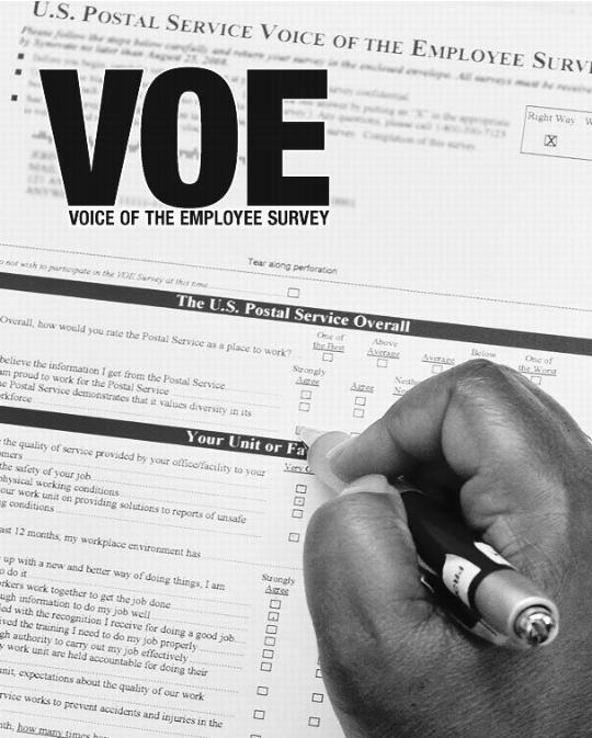 image of employee filling out the VOE survey