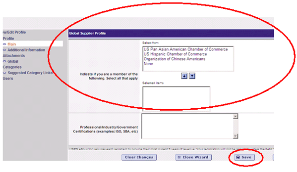 eSourcing Supplier Update Process Step 4