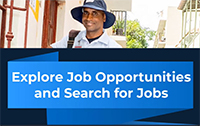 video thumbnail with title Explore job opportunities and search for jobs