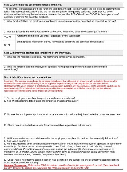 Reasonable Accomadation Decision Guide p. 3