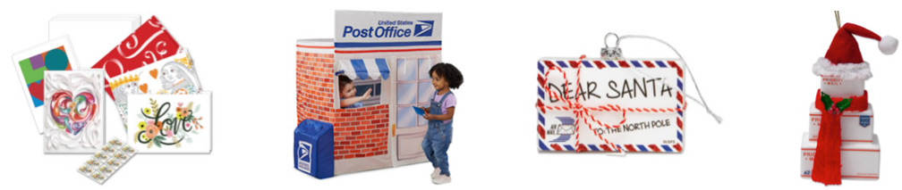 Featured USPS retail items for the holidays.