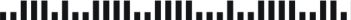 intelligent mail barcode with 65 bars of different heights and same widths within a defined space