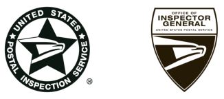 United States Postal Inspection Service logo and the Office of Inspector General logo