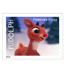 Holiday stamp image: Rudolph