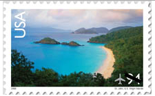 Images of St. John's Trunk Bay stamp