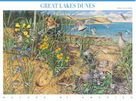Great Lakes Dunes stamps