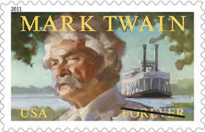 Mark Twain Immortalized on Forever Stamp