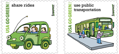 Ride Sharing stamps