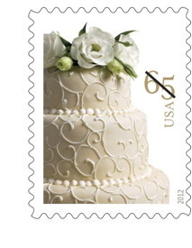 USPS Issues Wedding Cake Stamp