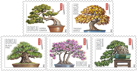 Bonsai Forever stamps