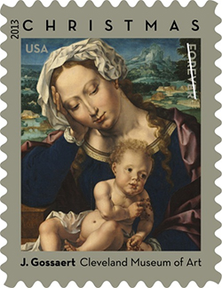 Virgin and Child by Jan Gossaert Forever Stamp