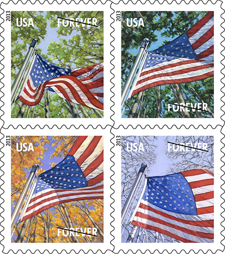 U.S. Postal Service Salutes the American Flag