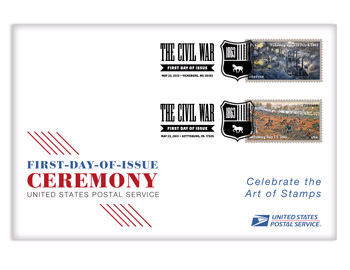 Gettysburg, Vicksburg Civil War Forever Stamps