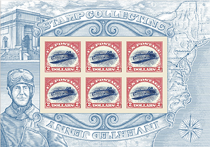 Rarest Stamp Error in U.S. History, Inverted Jenny, Flies Again