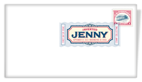 Inverted Jenny Digital Color Postmark