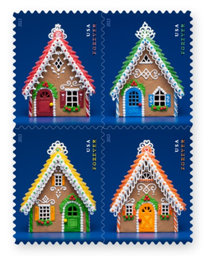 Gingerbread Houses Forever stamps