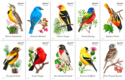 Songbirds Forever stampsheet