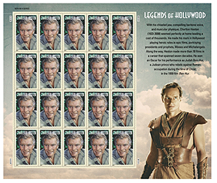 Charlton Heston Forever stampsheet
