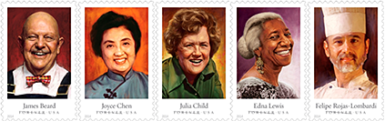 Limited Edition celebrity chefs Forever stamps